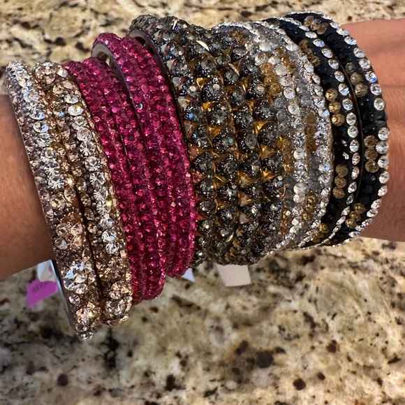 Lot of Rhinestone Bracelets bangles y2k new - Picture 1 of 4